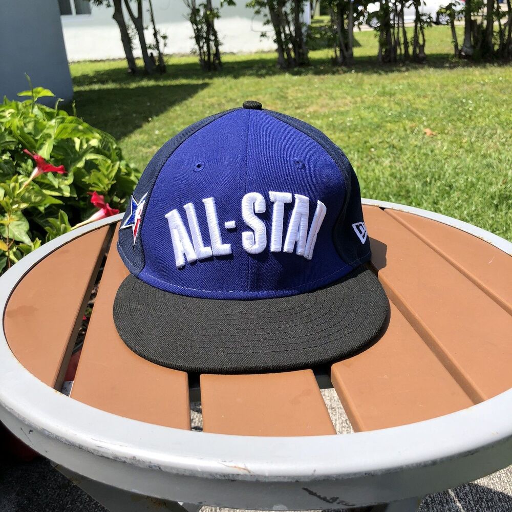 NBA 2023 All Star New Era Snapback Hat Cap Black Blue 9Fifty'Adjustable OS Adult